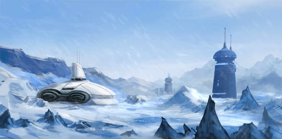 Planet Hoth from Star Wars