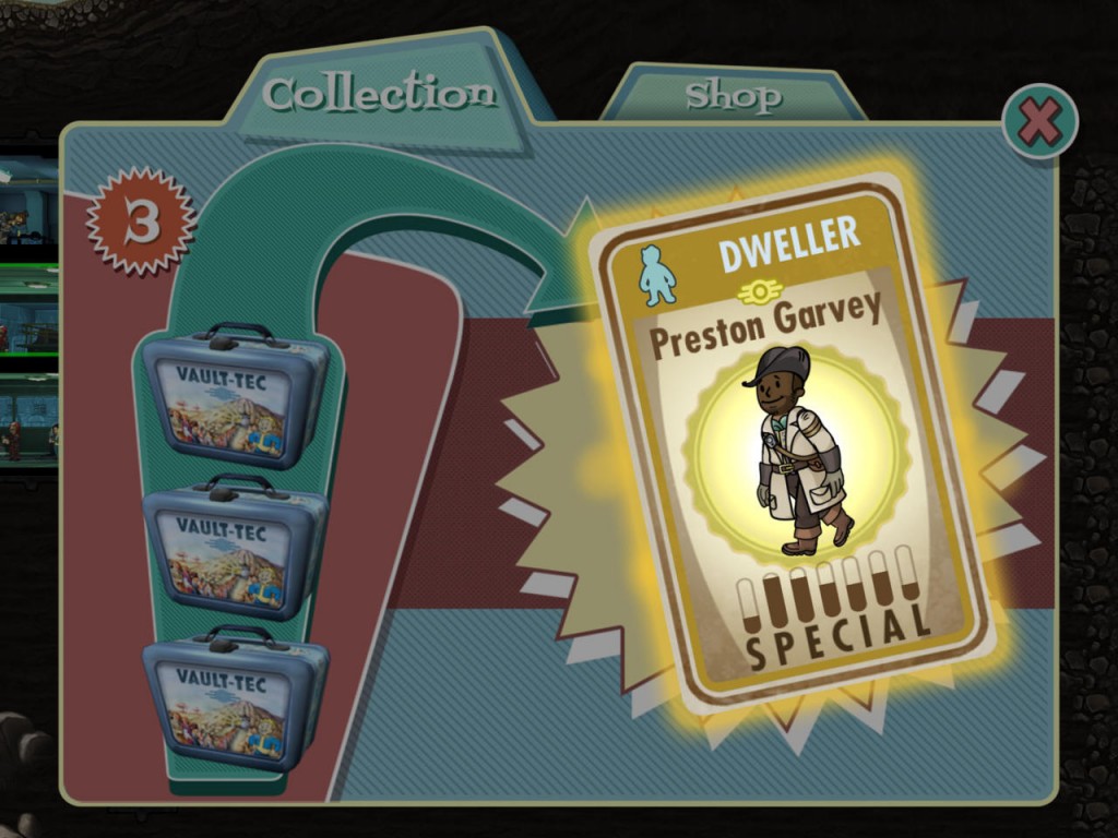 First Fallout 4 Character goes to Fallout Shelter