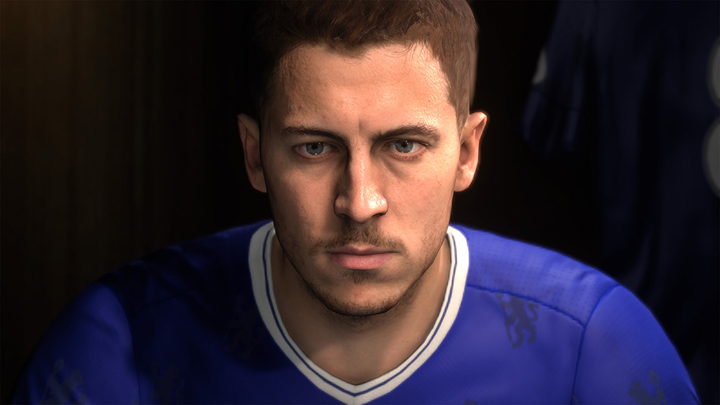 Eden Hazard's new game-face powered by the Frostbite engine.