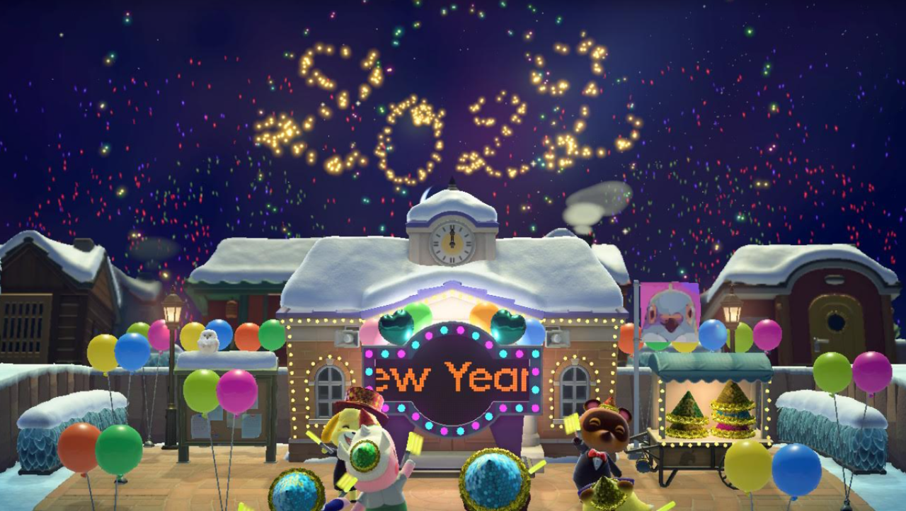 ACNH New Years Promo Image