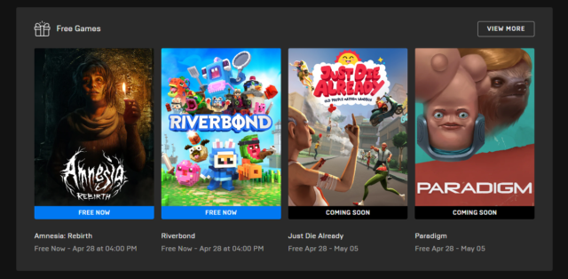 Epic Games Store Free Games