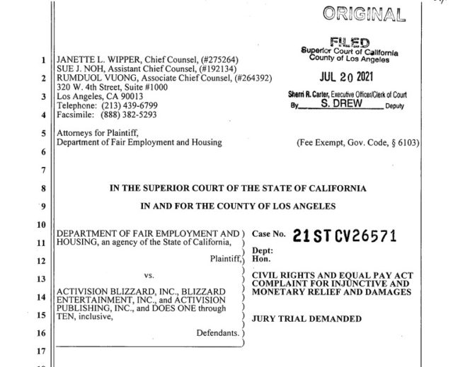 Activision California Lawsuit