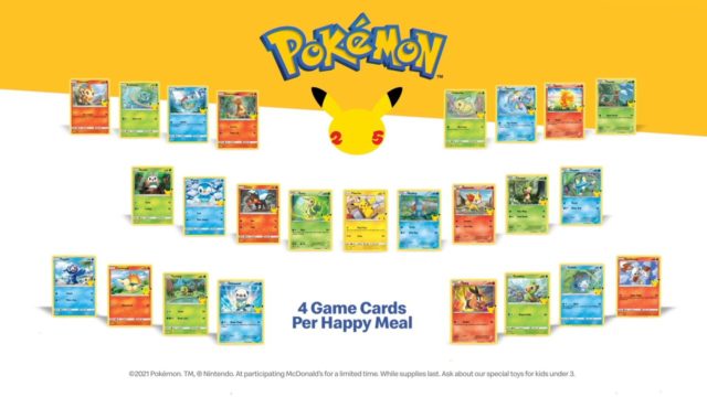 The Pokemon cards from the 2021 promotion